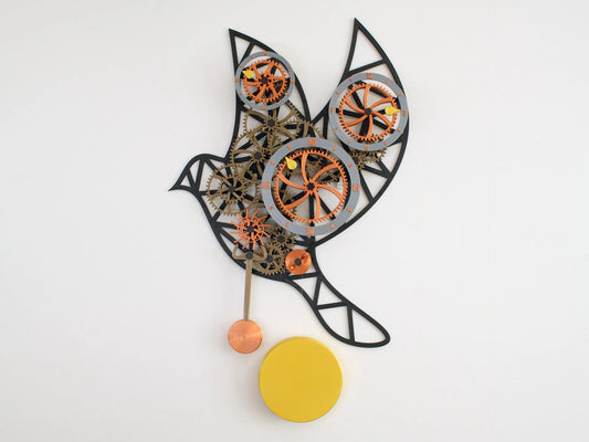 Mechanical Bird Wall Clock